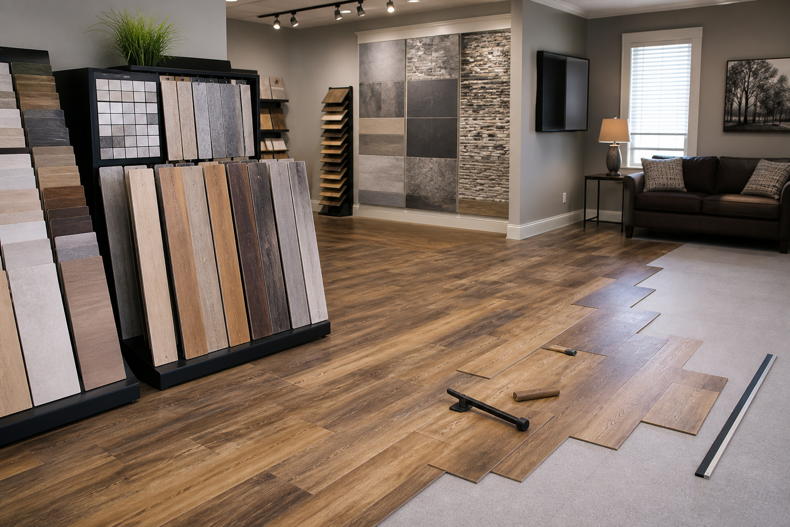 Floor Time building materials store concept placeholder